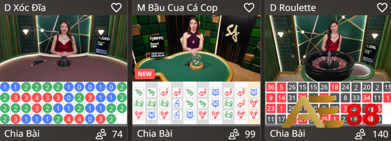 Liệt Kê Các Tựa Game Dễ Chơi Dễ Thắng Tại Live Casino Ae88